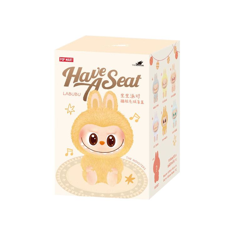 Pop Mart Labubu THE MONSTERS Have a Seat Vinyl Plush Sealed Single Blind Box 'Mystery'