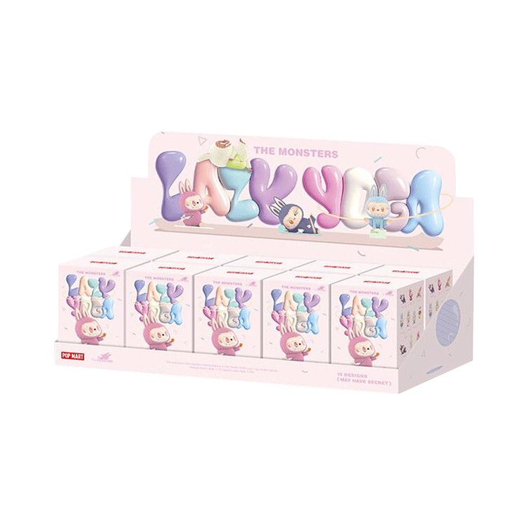 Pop Mart Labubu THE MONSTERS Lazy Yoga Series Figures Sealed Whole Set 'Mystery' (10 Blind Boxes)