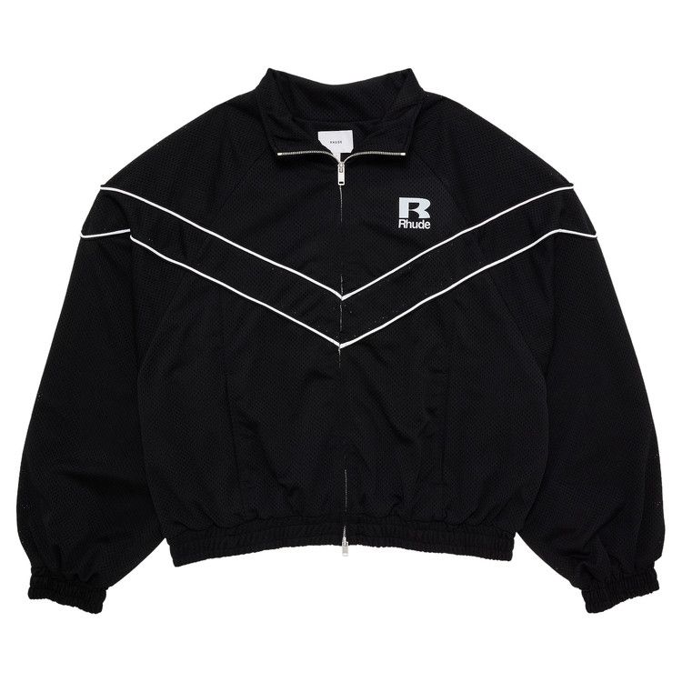 Rhude Mesh Piping Raglan Track Jacket 'Black'
