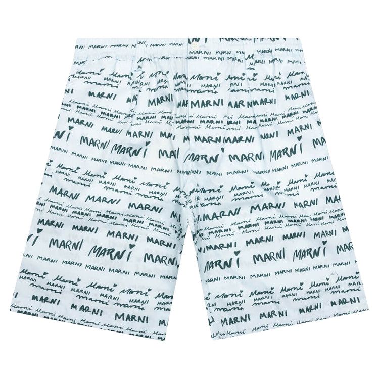 Marni Drawstring Bermuda Pants 'Arctic'