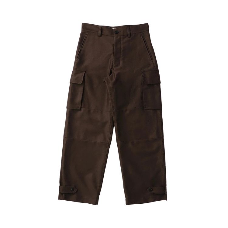 Marni Compact Moleskin Trousers 'Mocha'