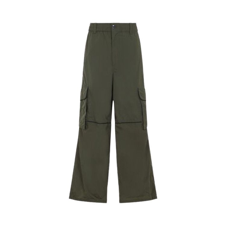 Marni Wide Leg Trousers 'Grass'