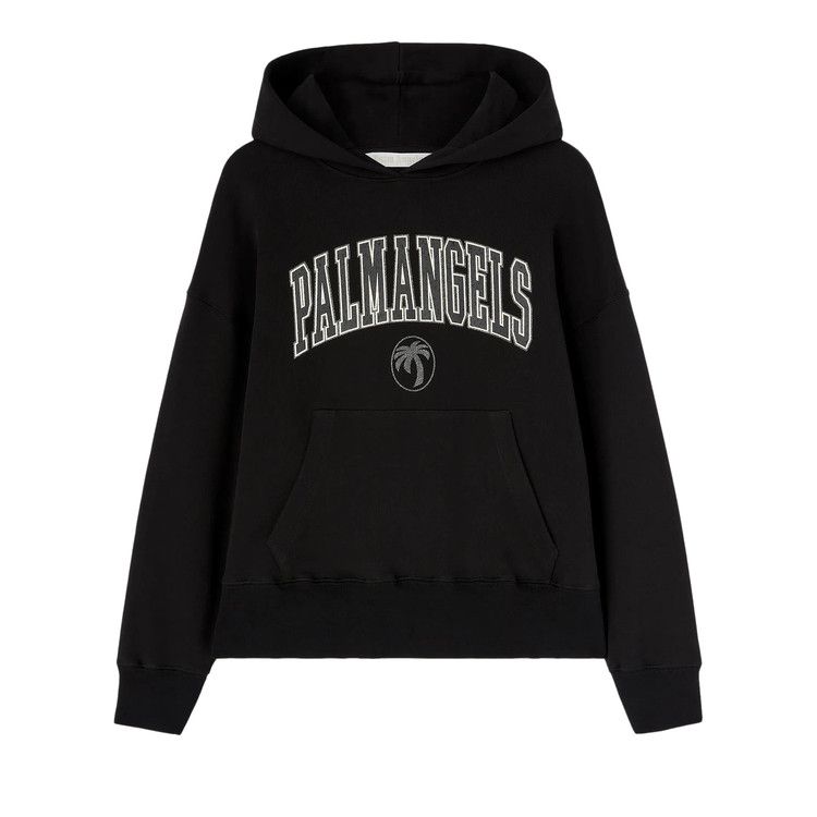 Palm Angels College Palm Hoodie 'Black/Ivory'