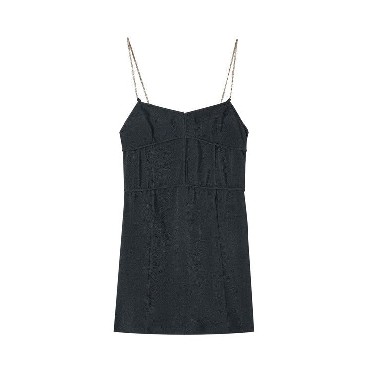 Palm Angels Chain Straps Slip Dress 'Dark Grey'