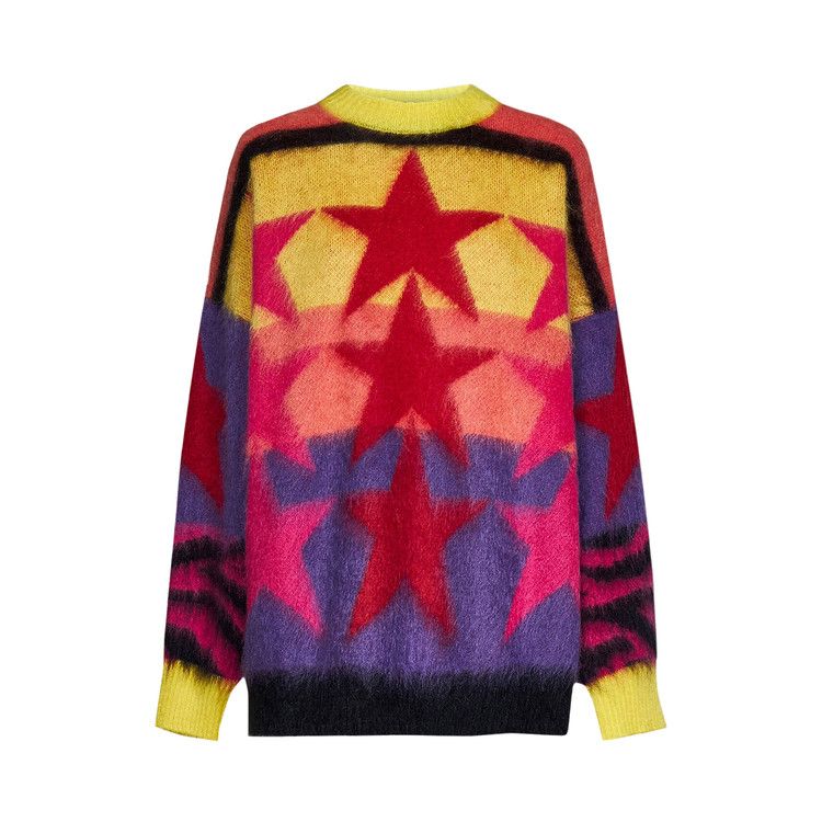 Palm Angels Stars Sweater 'Yellow/Purple'