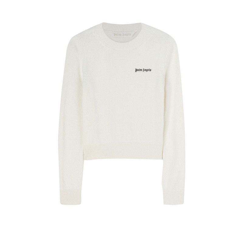 Palm Angels Classic Logo Sweater 'White/Black'