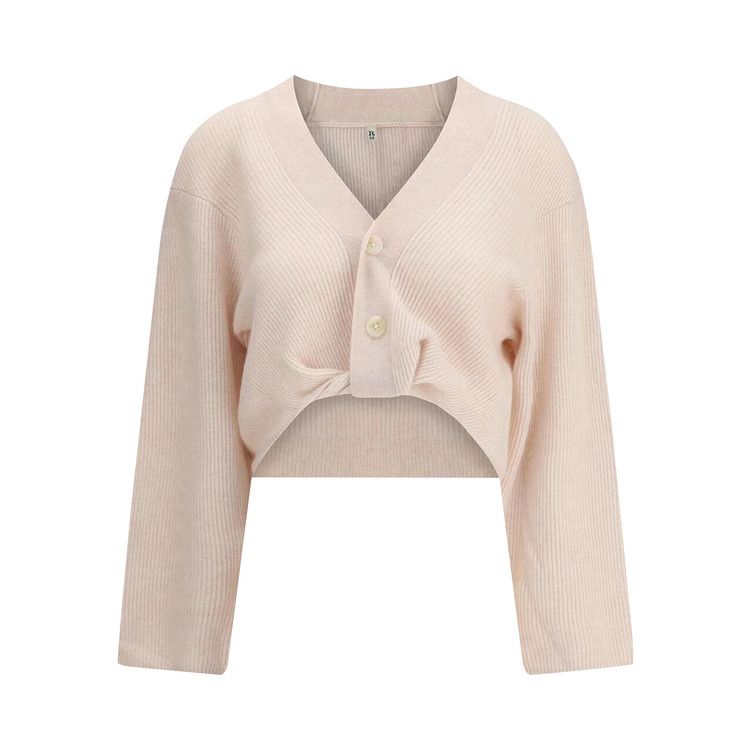R13 Twisted Front Cardigan 'Oatmeal'