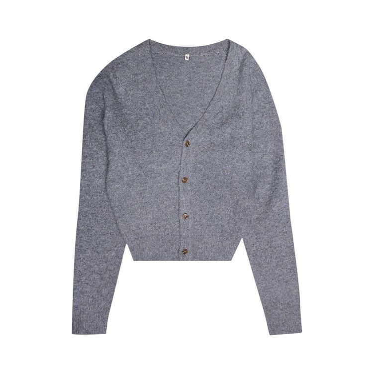 R13 Split Hem Cardigan 'Light Heather Grey'