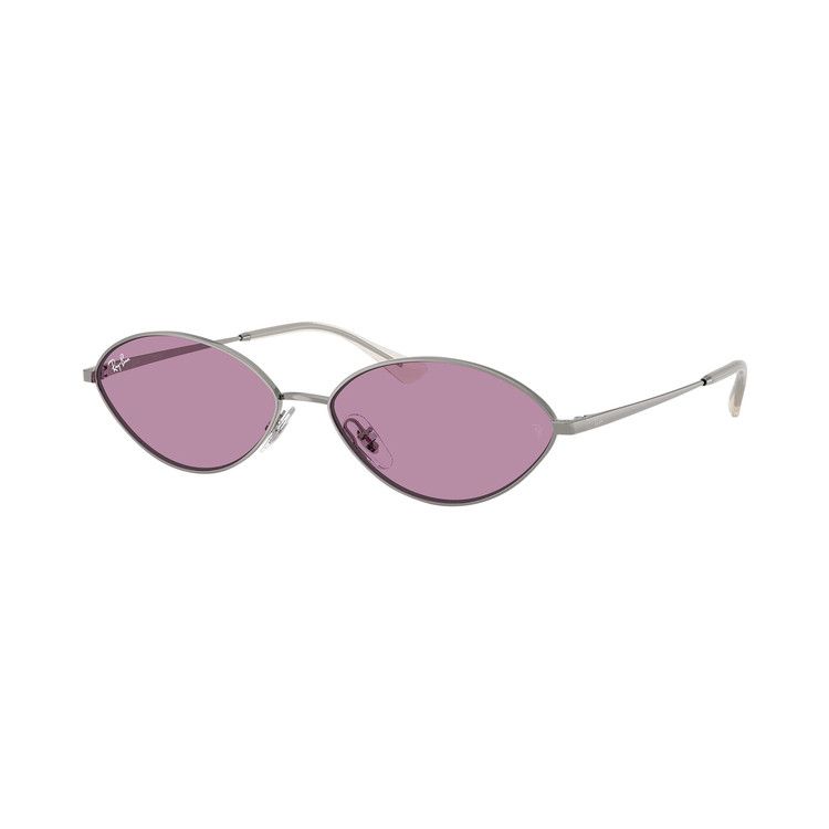 Ray-Ban Kai Bio-Based Sunglasses 'Polished Gun Metal/Dark Violet'
