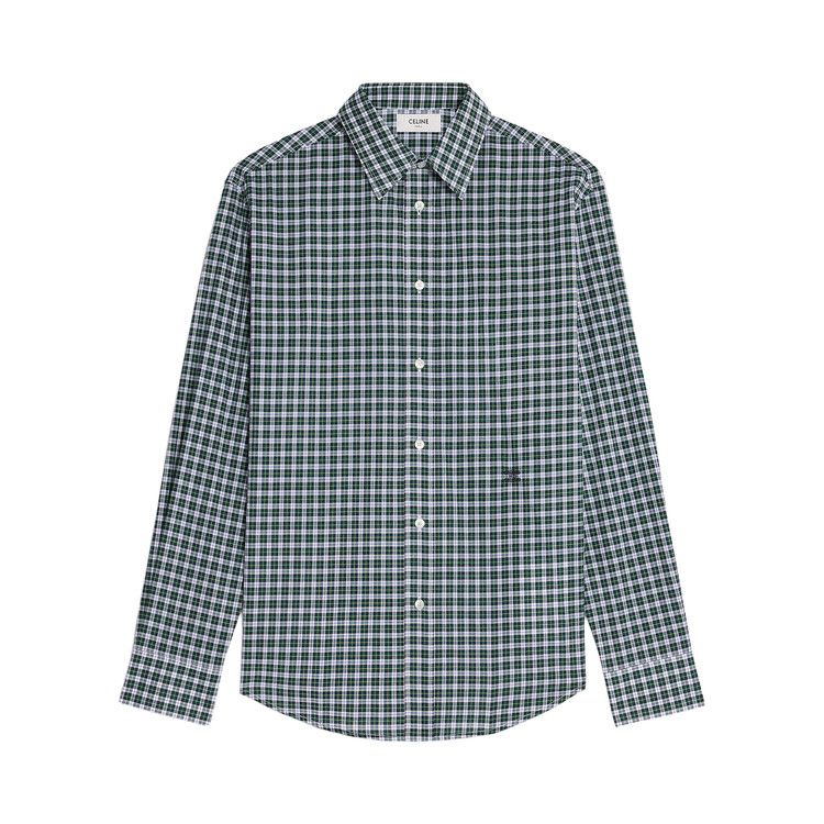 CELINE Relaxed Shirt 'Blanc/Vert/Jaune'
