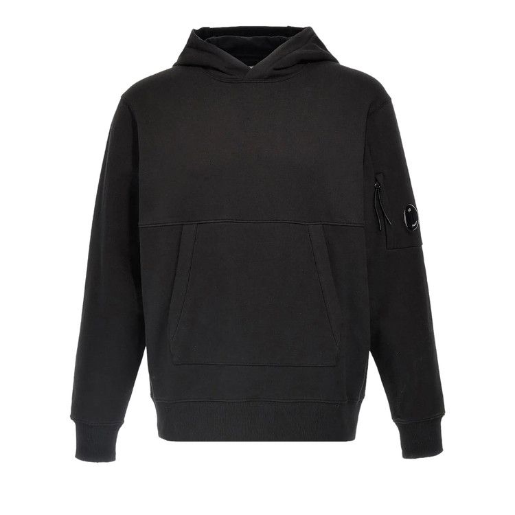C.P. Company Diagonal Raised Fleece Hoodie 'Black'