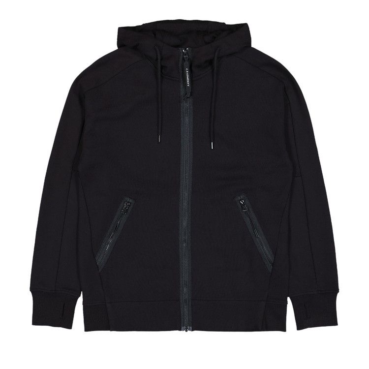 C.P. Company Diagonal Raised Fleece Goggle Sweatshirt 'Black'