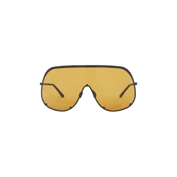 Rick Owens Shield Sunglasses 'Black/Green'