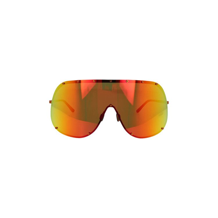 Rick Owens DRKSHDW Shield Sunglasses 'Orange'