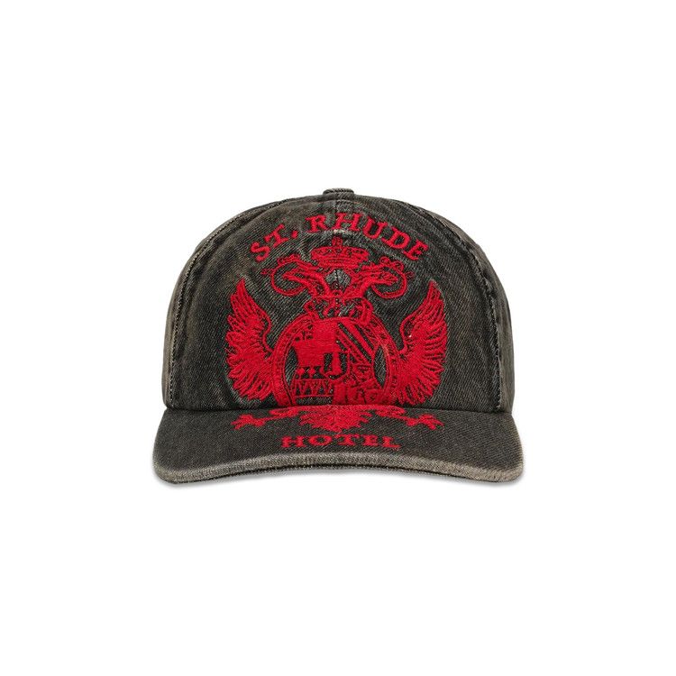 Rhude St. Seal Denim Hat 'Agoura Black/Red'