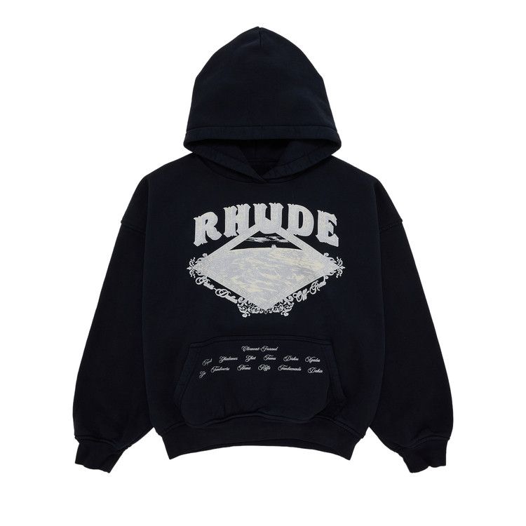 Rhude Dakar Convoy Hoodie 'Black/Silver'