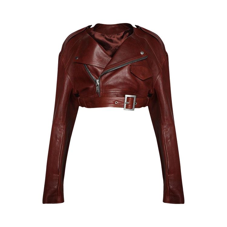 Rick Owens Micro Biker Jacket 'Henna'