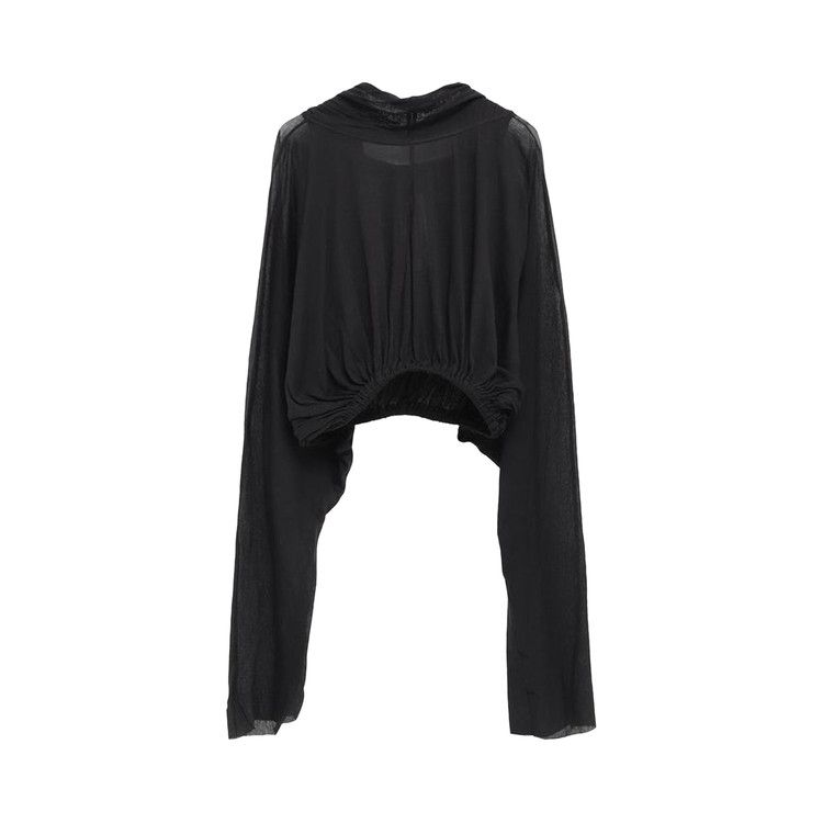 Rick Owens Cropped Hooded Tunic 'Black'