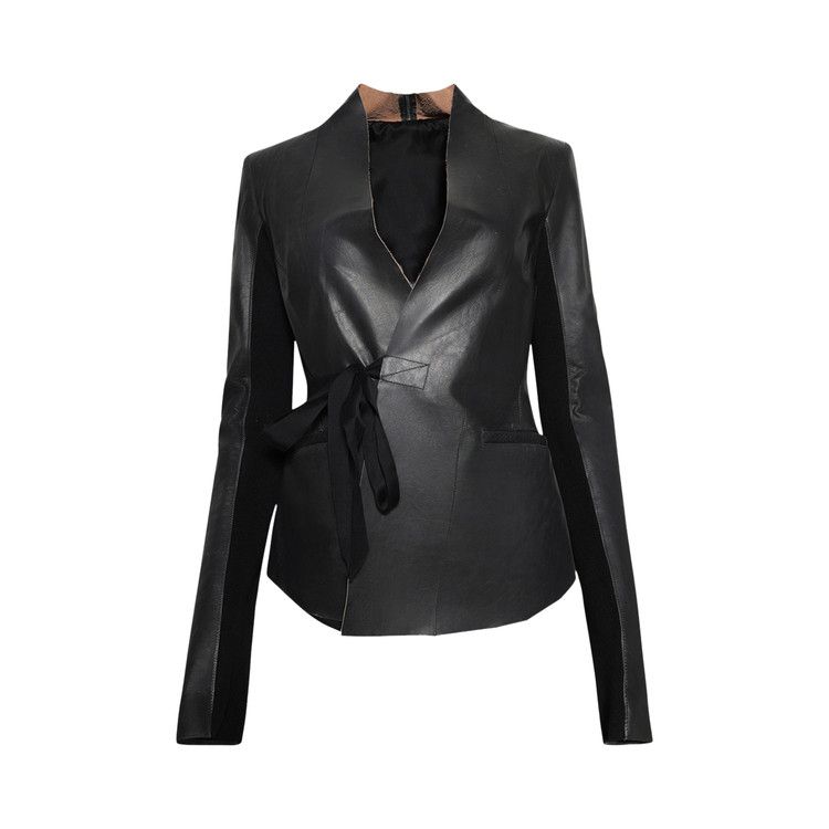 Rick Owens Leather Jacket 'Black'