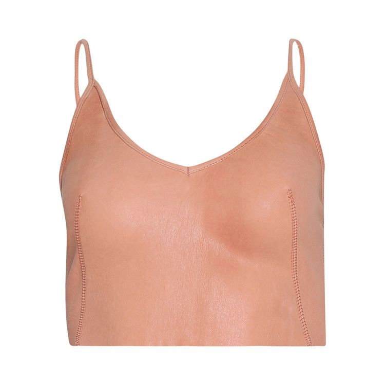 Rick Owens Top In Pelle 'Coral'