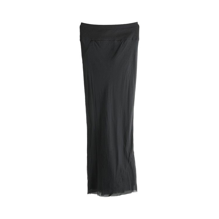 Rick Owens Gonna Calf Bias Skirt 'Black'