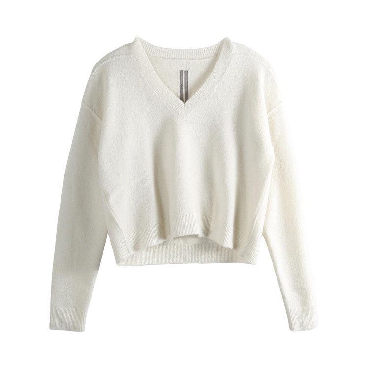 Rick Owens Tommy V Neck Sweater 'Butter'