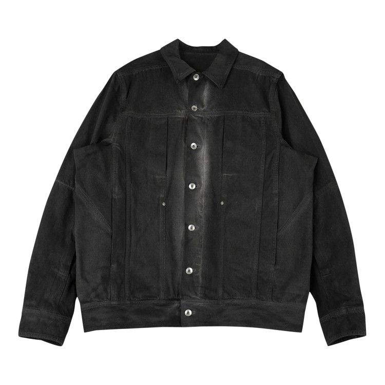 Rick Owens Denim Lido Work Jacket 'Dark Dust'