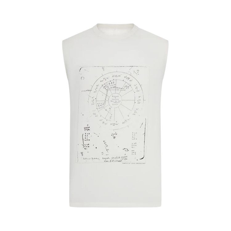 Rick Owens Concordian Brad Sleeveless T-Shirt 'Milk/Black'