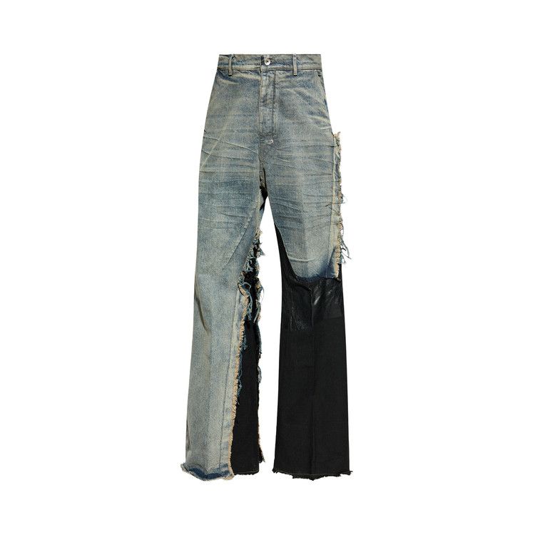 Rick Owens Pantaloni In Denim Joris Trousers 'Dirty Hustler/Black'