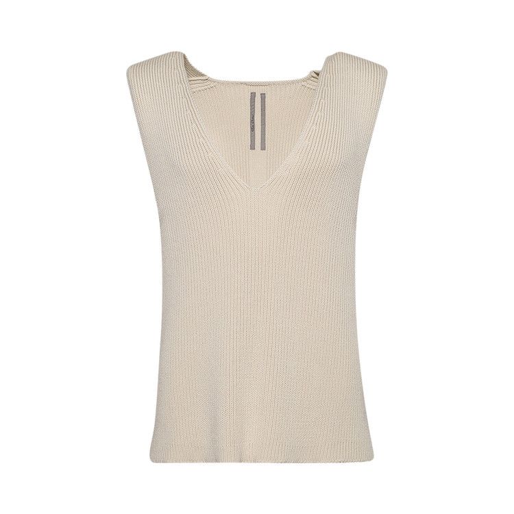 Rick Owens Top In Maglia V Tank 'Natural'