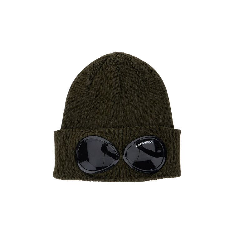C.P. Company Cotton Goggle Beanie 'Ivy Green'