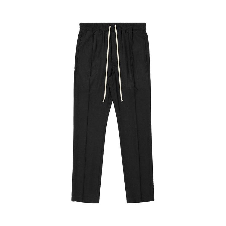 Rick Owens Drawstring Slim Long Pants 'Black'