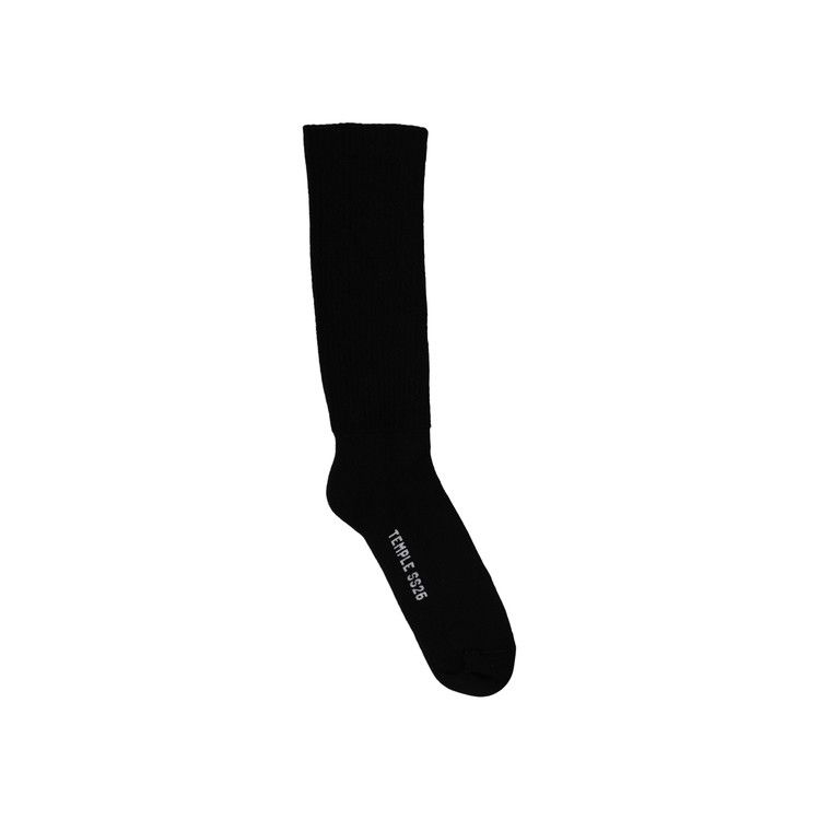 Rick Owens Mid Calf Socks 'Black/Milk'