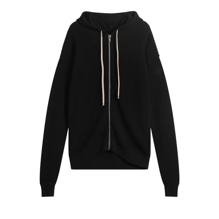 Rick Owens Zipped Hoodie 'Black'