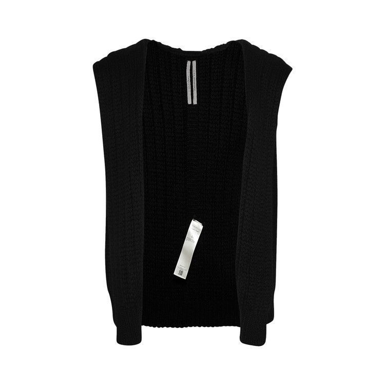 Rick Owens Sleeveless Liner Cardigan 'Black'