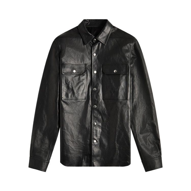 Rick Owens Giacca In Pelle Outershirt 'Black'