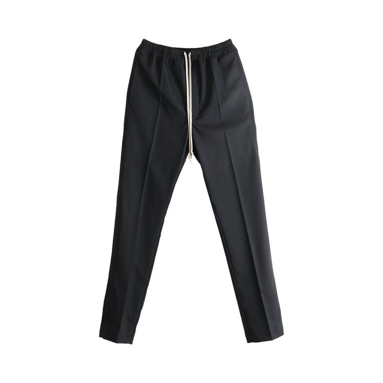 Rick Owens Drawstring Slim Long Pants 'Black'