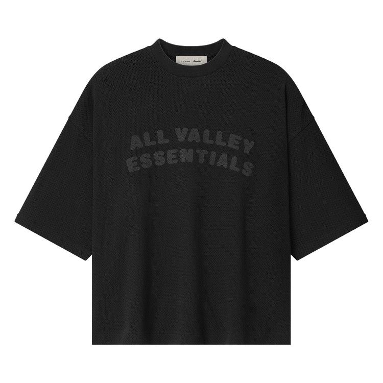 Fear of God Essentials Sport Mesh Merch Tee Boxy Fit 'Vintage Black'