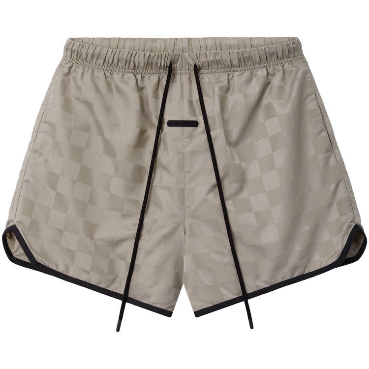 Fear of God Essentials Nylon Checkered Gym Short 'Seal'