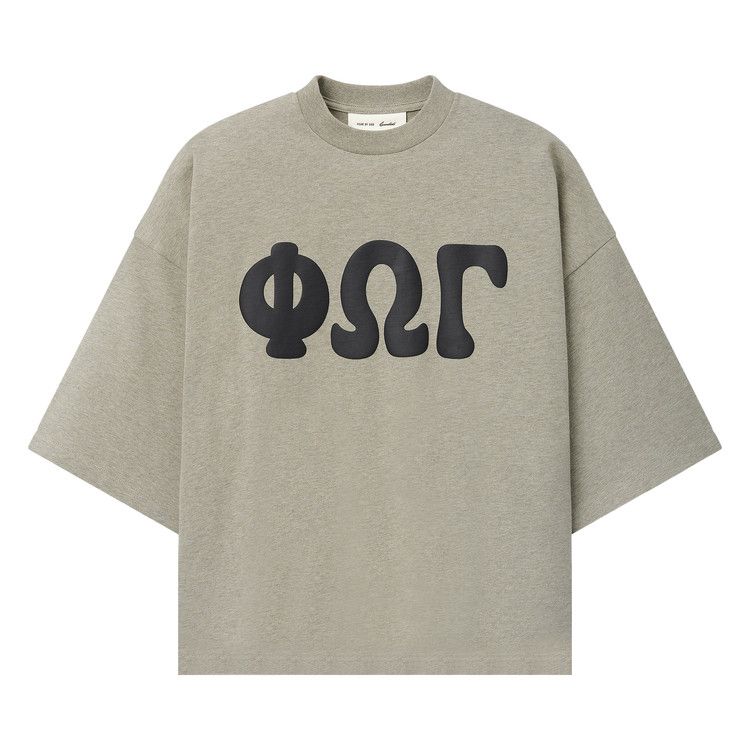 Fear of God Essentials Merch Tee Boxy Fit 'Seal Heather'