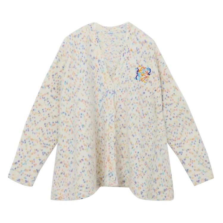 Loewe Trapeze Cardigan 'White/Multicolor'