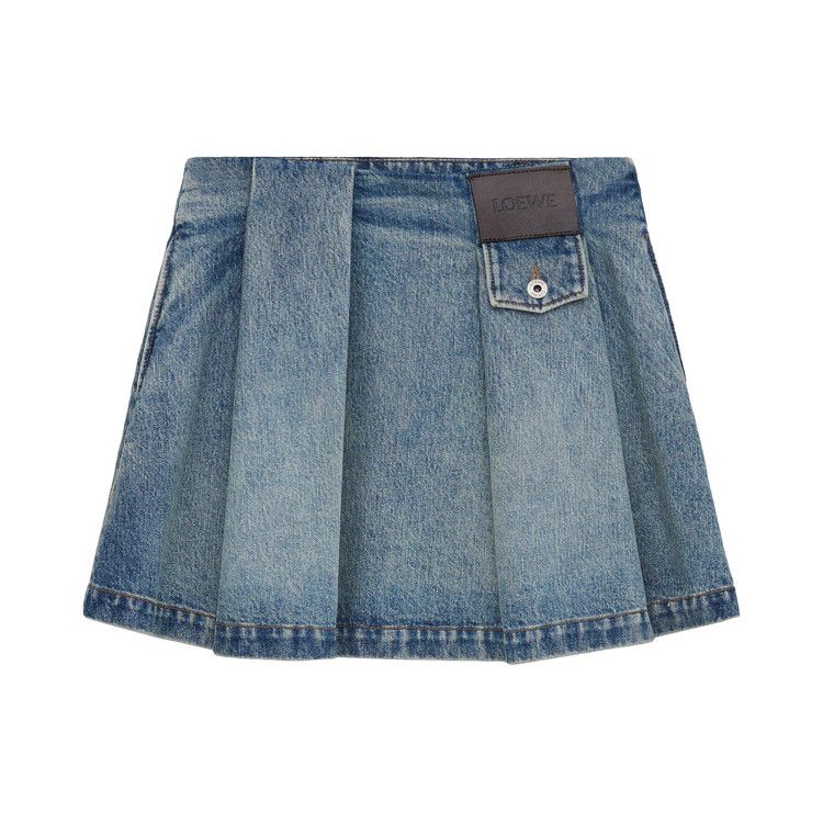 Loewe Mini Skirt 'Washed Denim'