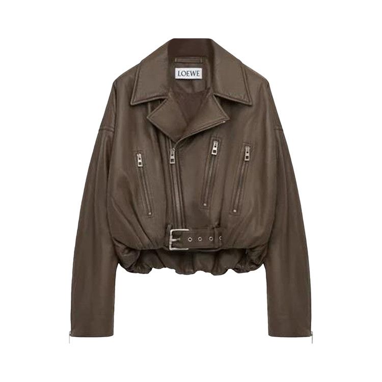 Loewe Biker Jacket 'Khaki Green'