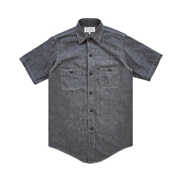 Maison Margiela Short-Sleeve Broadcloth Shirt 'Grey'