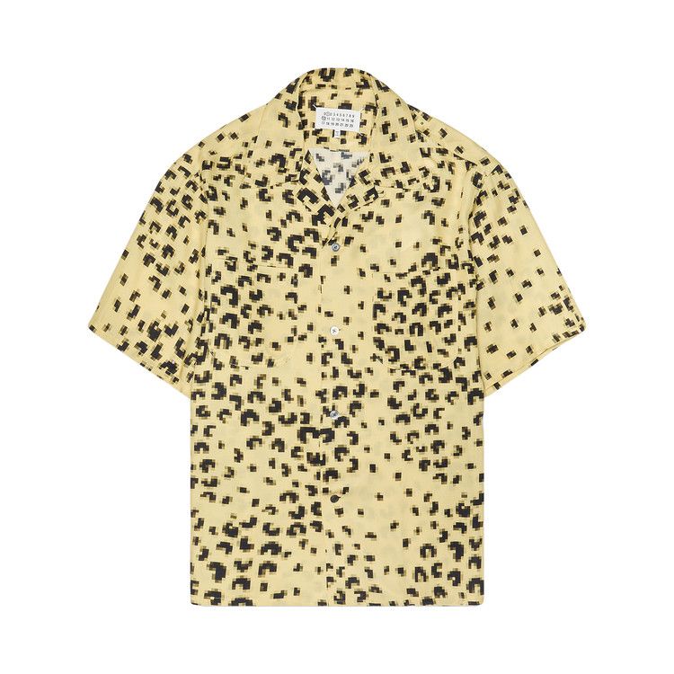 Maison Margiela Pixel Leopard Short-Sleeve Shirt 'Yellow'
