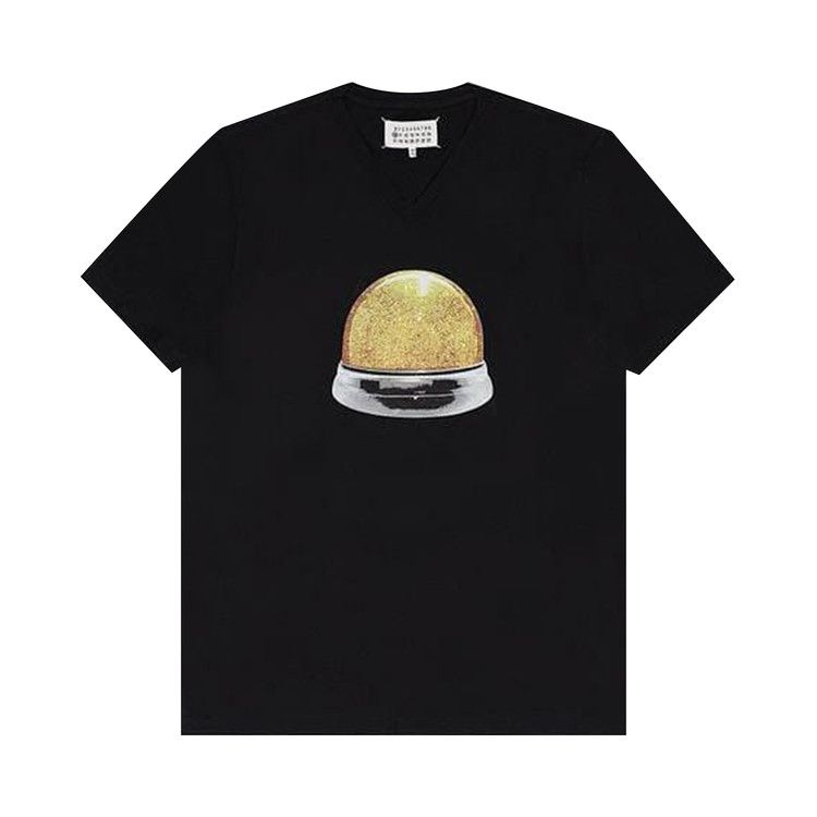 MM6 Maison Margiela Snow Globe Print V Neck 'Black'