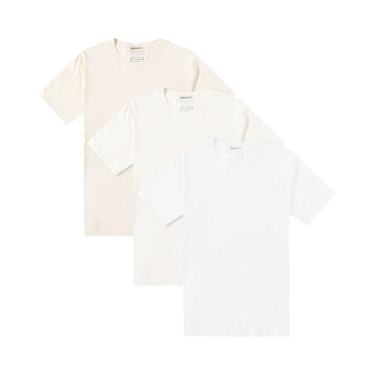 Maison Margiela Classic Tee (3 Pack) 'Shades Of White'