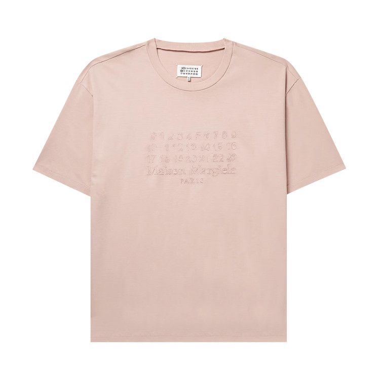 Maison Margiela Logo Embroidered T-Shirt 'Buff'