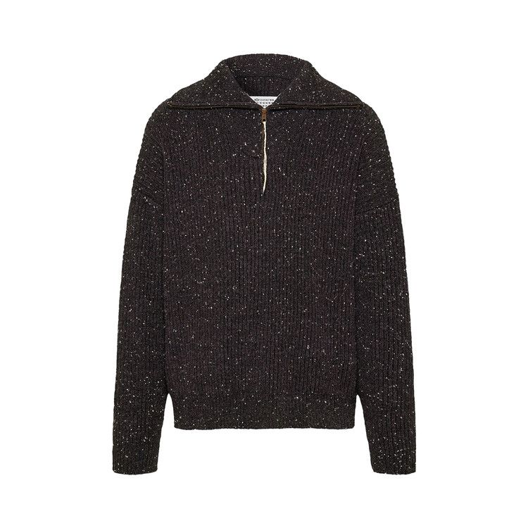 Maison Margiela Half Zip Sweater 'Charcoal'