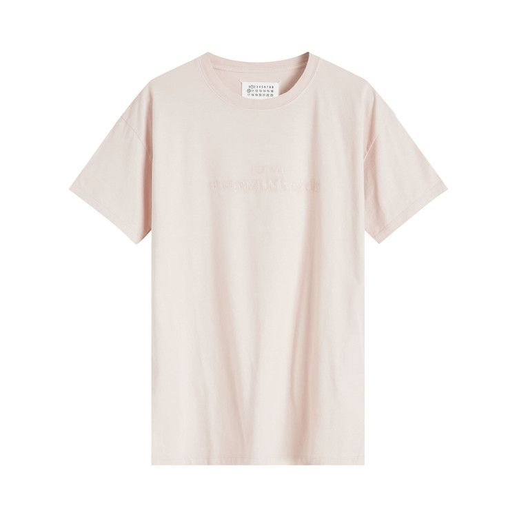 Maison Margiela Logo Embroidered T-Shirt 'Pink'